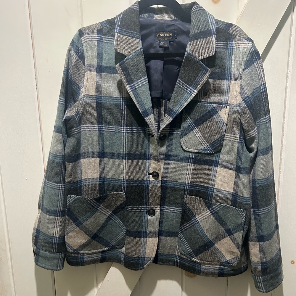Pendleton Black Wool Blazer